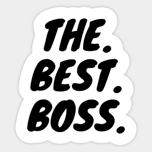 The Best Boss Sticker